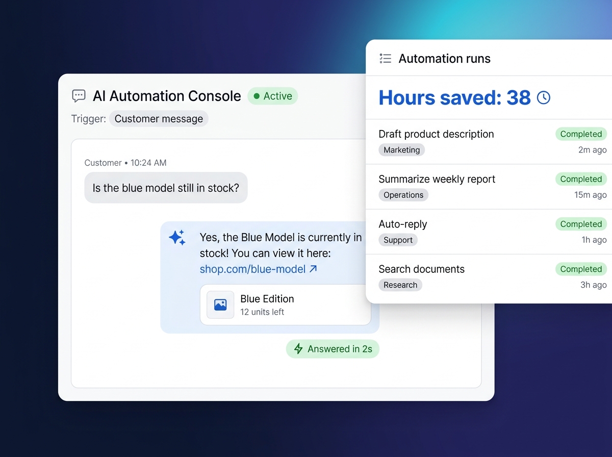 AI Development interface example